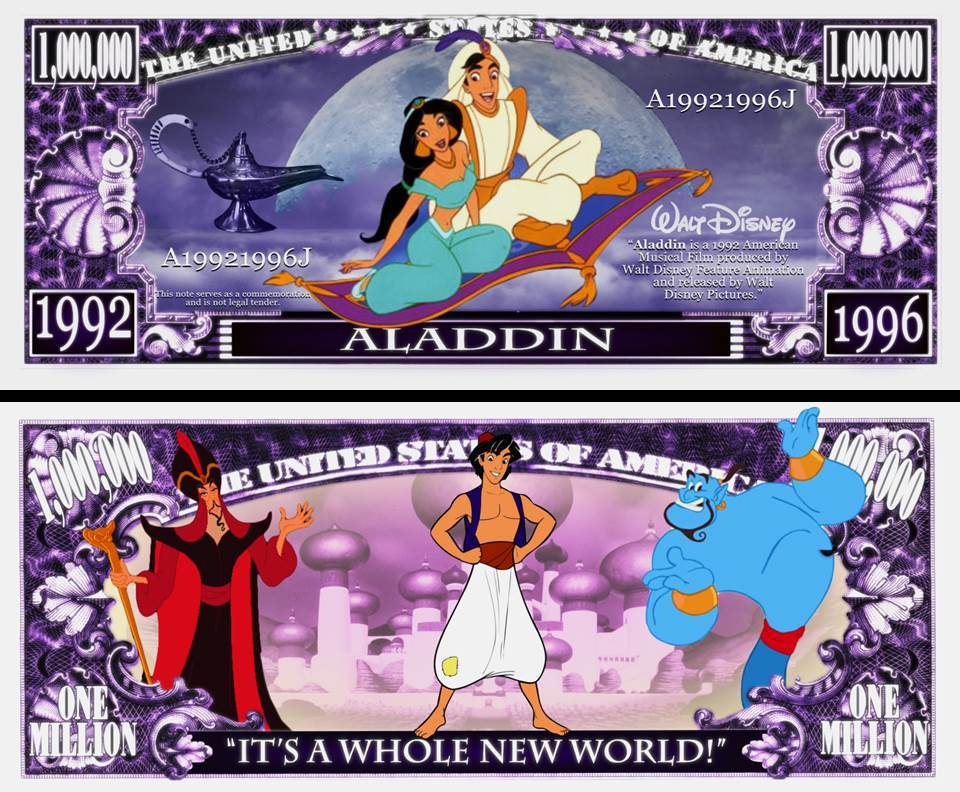 OUR ALADDIN DOLLAR BILL (2 Bills)