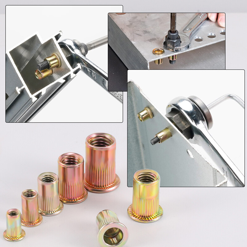 120/240/600 Rivet Nut Kit Rivnut Nutsert Assort Nut Setter Thread Setting Tool