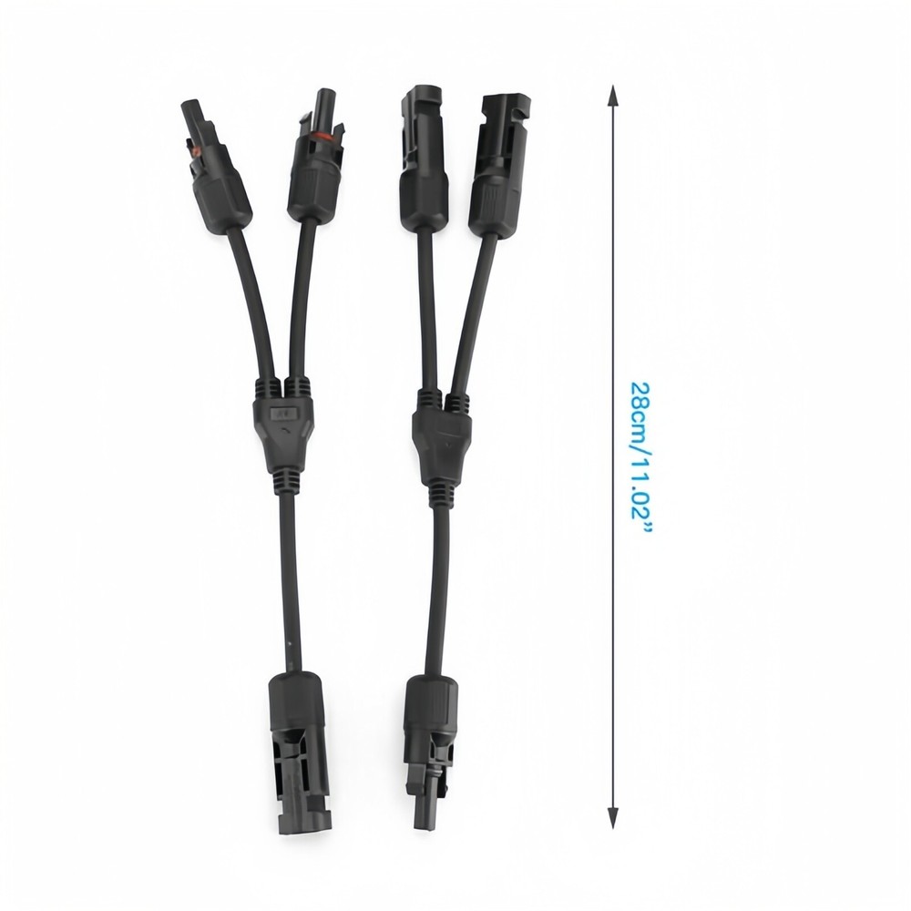 1Pair Solar Cable Splitter Waterproof 2Y/ 4Y Branch Solar Panel Cable Connector