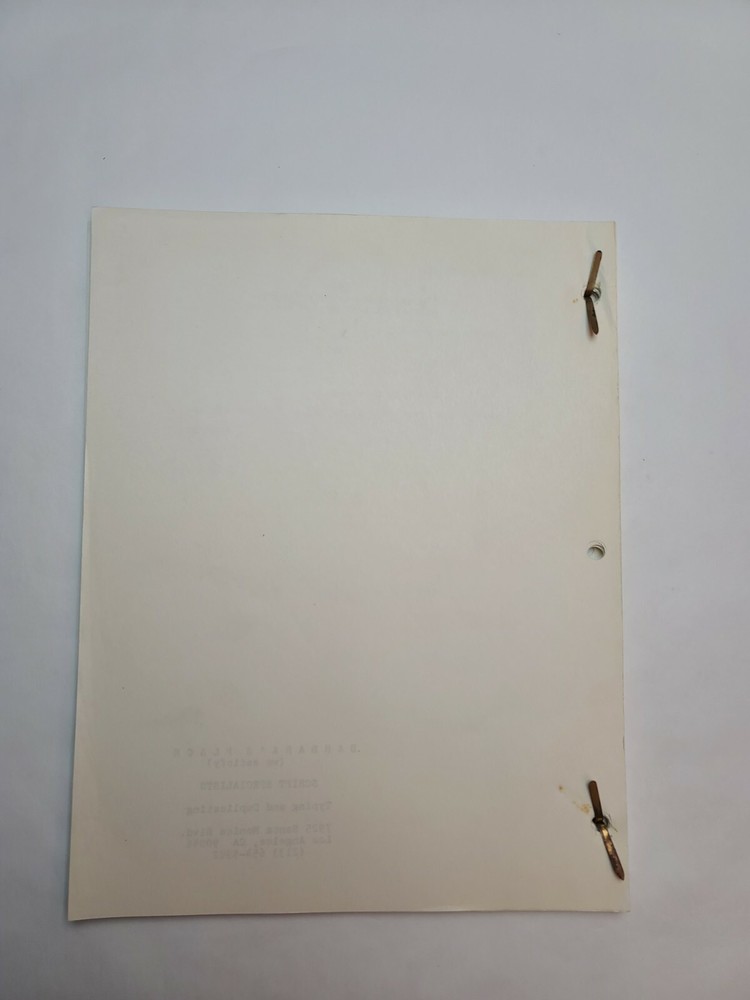 PROJECT U.F.O. / Albert Aley 1978 TV Script, "The Scoutmaster Incident"