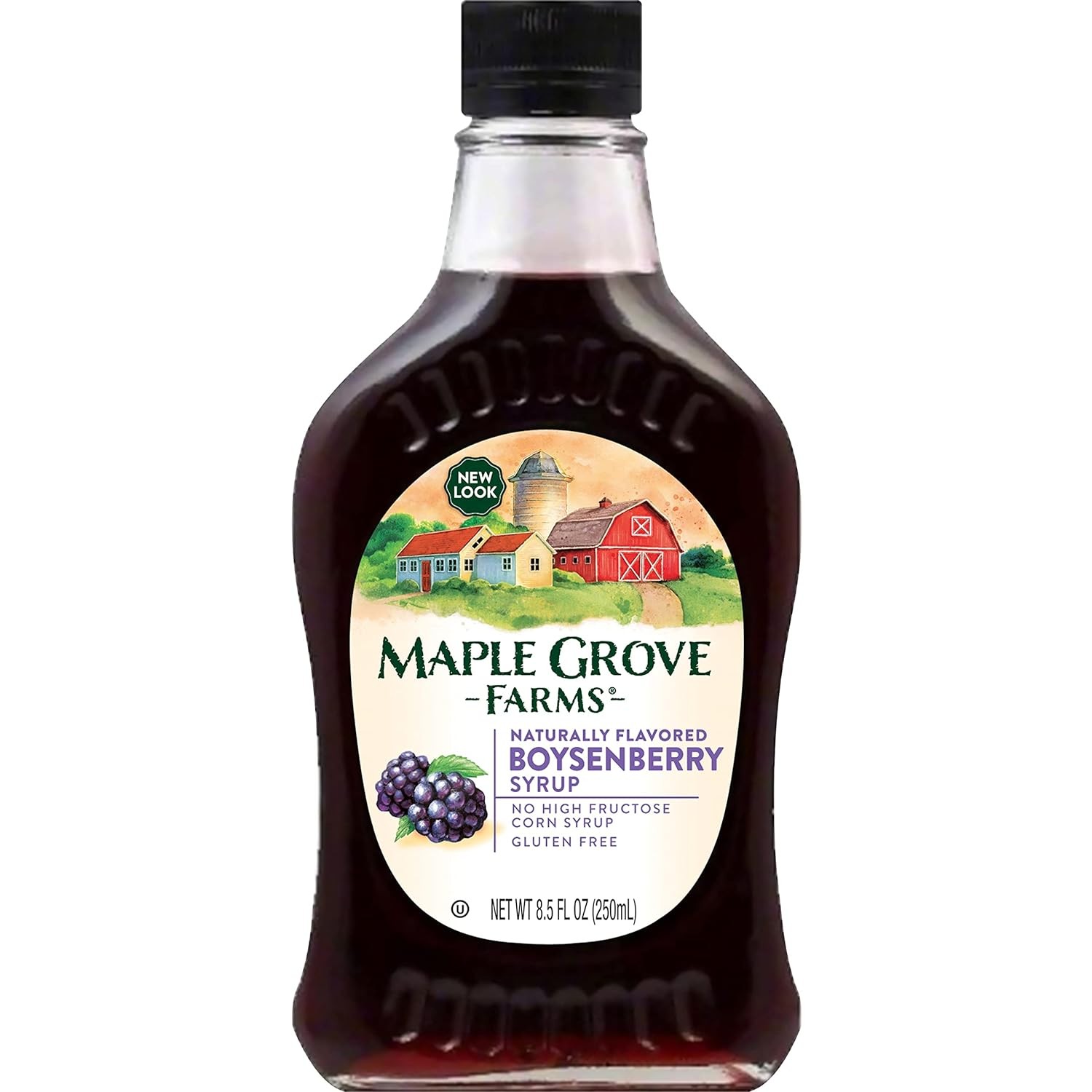 Maple Grove Farms, Boysenberry Syrup, 8.5 Ounce Fl Oz (Pack of 1)
