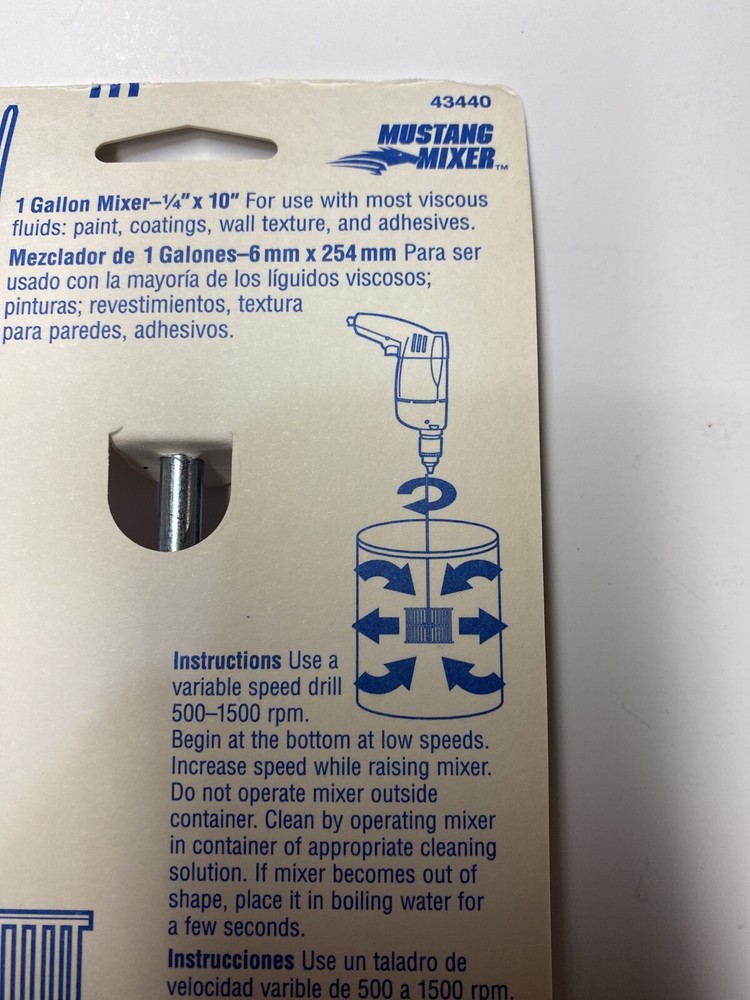 3 Pcs Hyde Tools Mustang Mixer 43440
