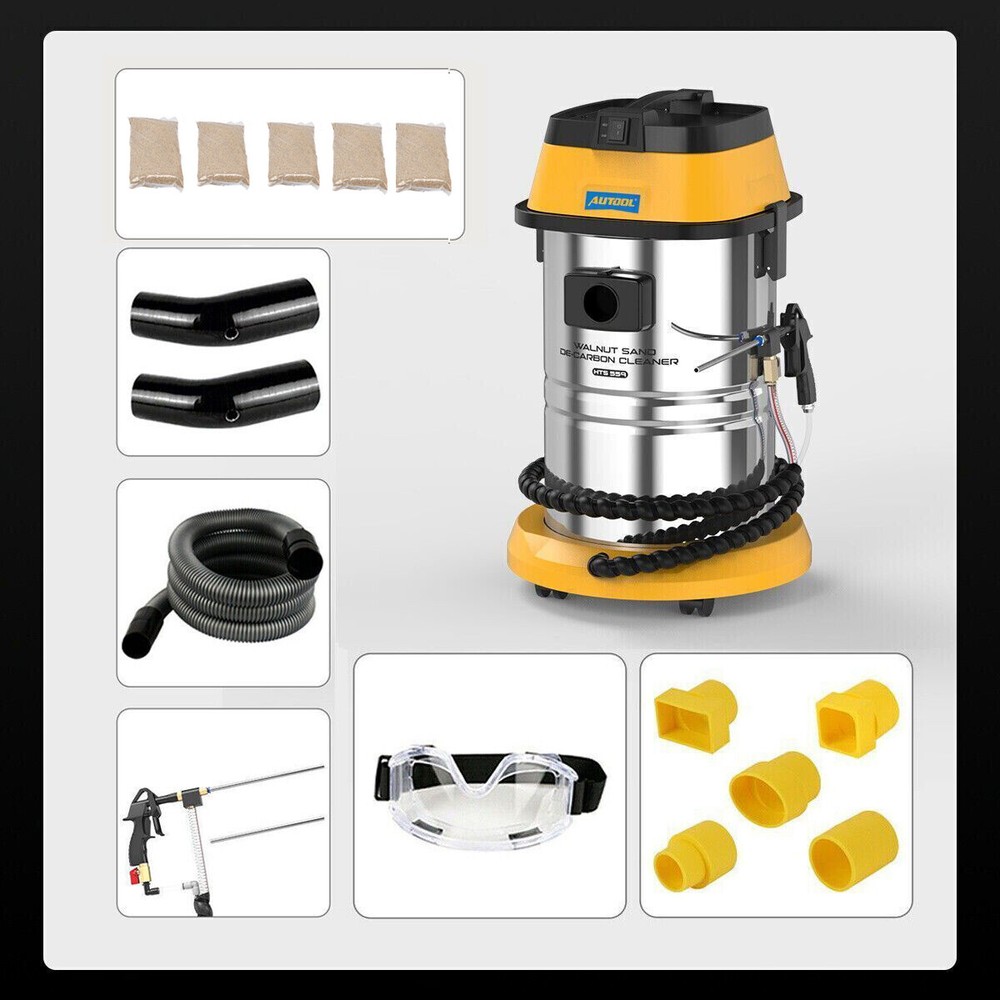 Walnut Sand Blasting Blaster Cleaning Engine Intake Valve Carbon Cleaner Machine