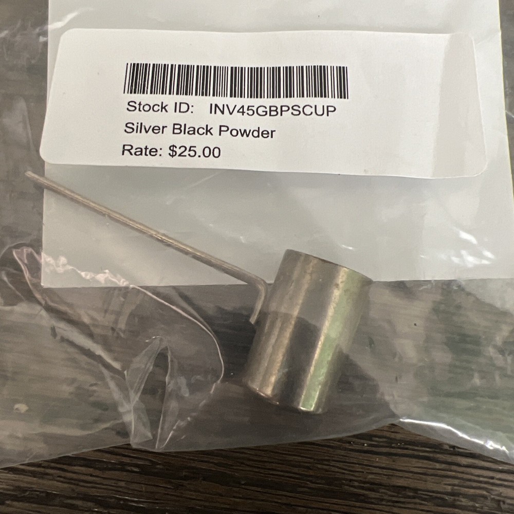 Silver Black Powder Measuring Cup