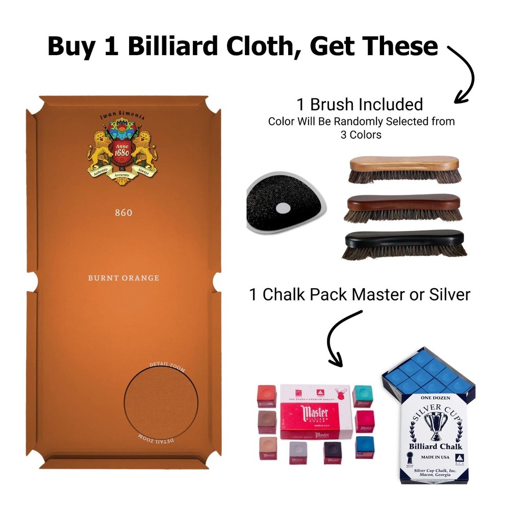 Simonis 860 Pool Table Cloth Replacement Kit for Tables Includes Precut Bed
