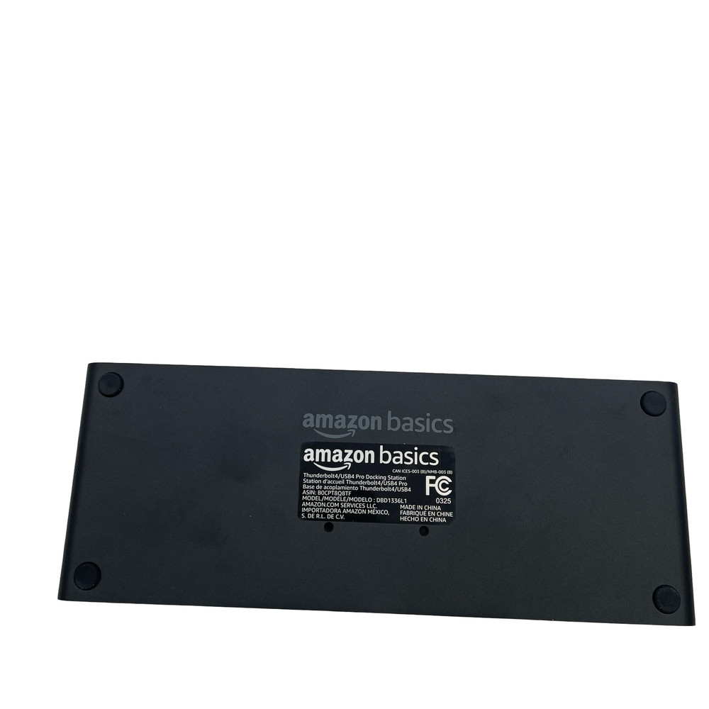 Amazon Basics Thunderbolt4/USB4 Pro Docking Station dbd1336l1 #U6567 (AR)