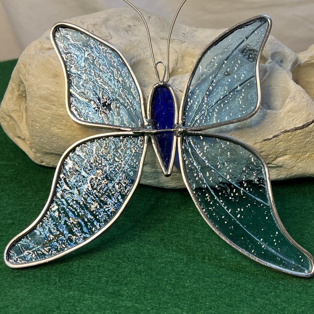 Stainglass Butterfly Art 6” X 6”