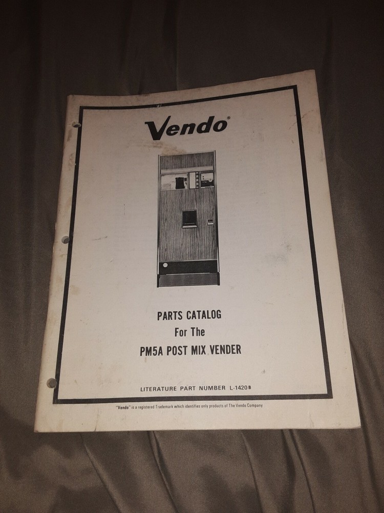 1971 Vendo PM5A Parts Catalog