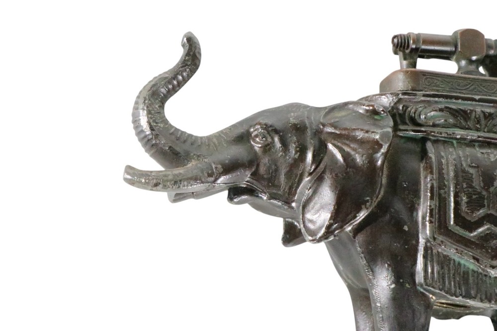 Ronson Elephant Cigarette Lighter as is