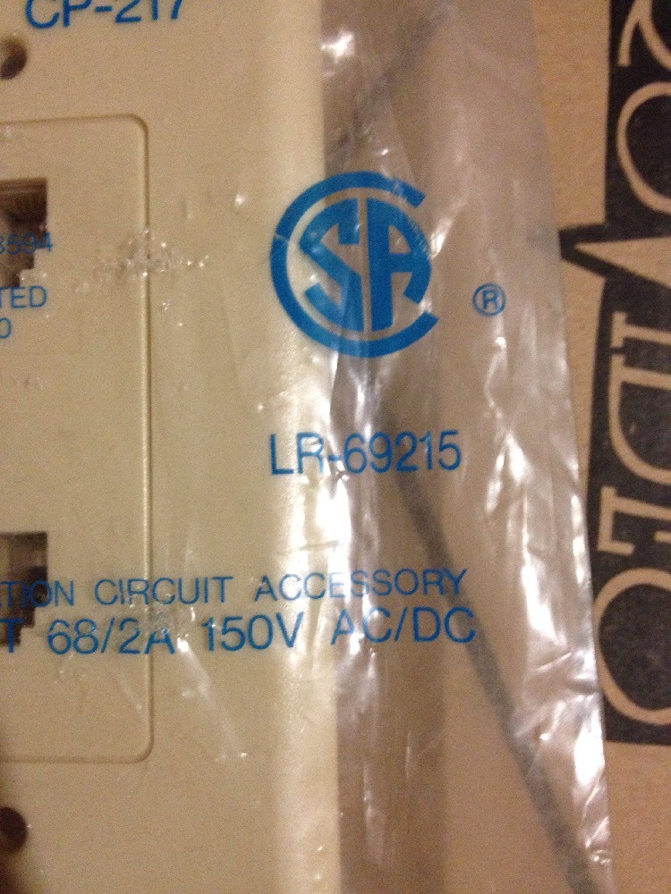 Modular Phone Jack communication circuit accessory 68 / 2A LR-69215