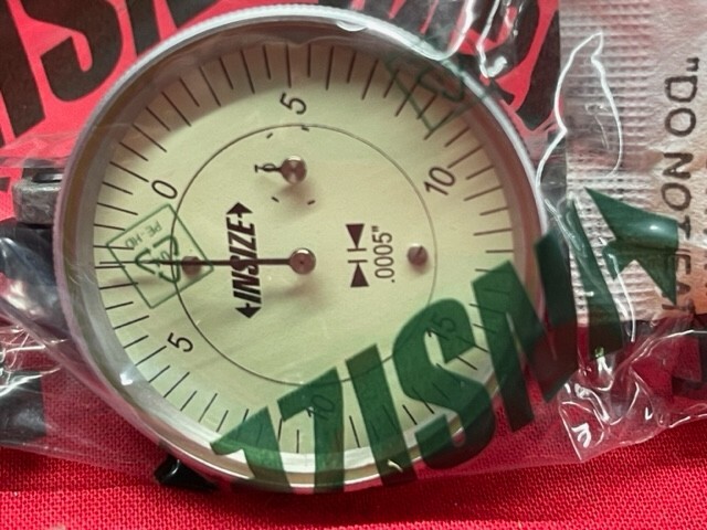 INSIZE 2386-006 Large Range Dial Test Indicator, 0-0.06"