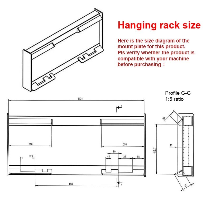 Wolfequip 96'' Skid Steer Grader Grading Quick Attach Hydraulic Blade Attachment