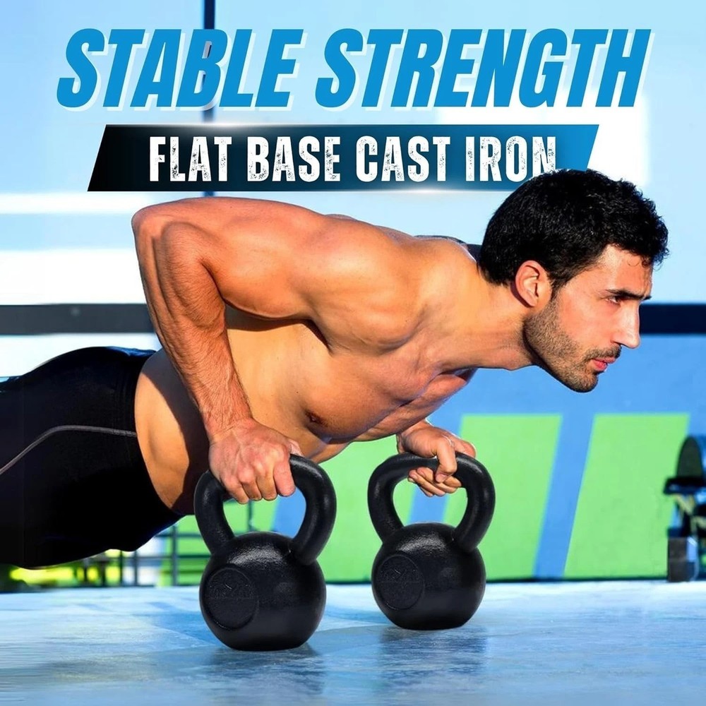 Versatile 45 Lbs Kettlebell Set - Non-Slip & Ergonomic for Ultimate Strength