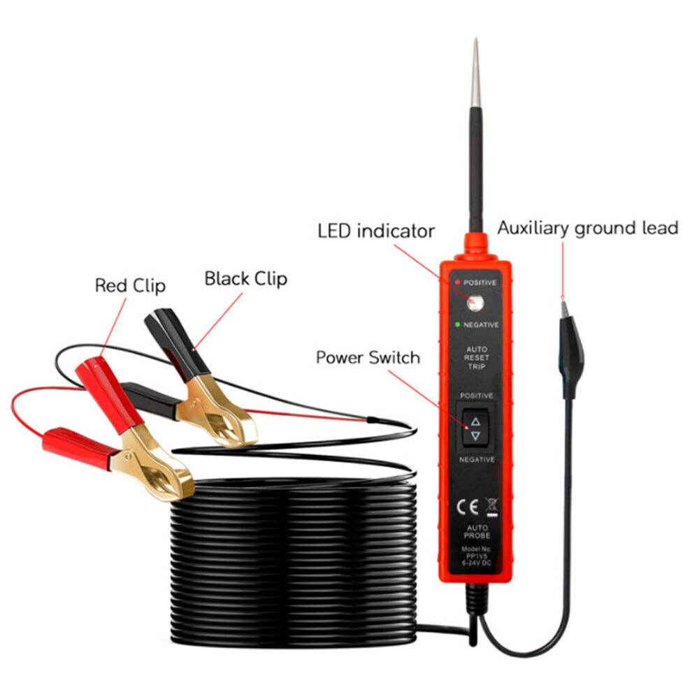 6-24V Digital Automobile Circuit Detector Power Electrical Tester Device