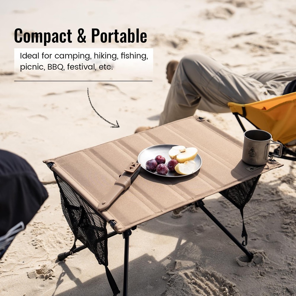ONETIGRIS VENTARA Camping Table, Ultralight Foldable Table Sturdy Quick Setu...