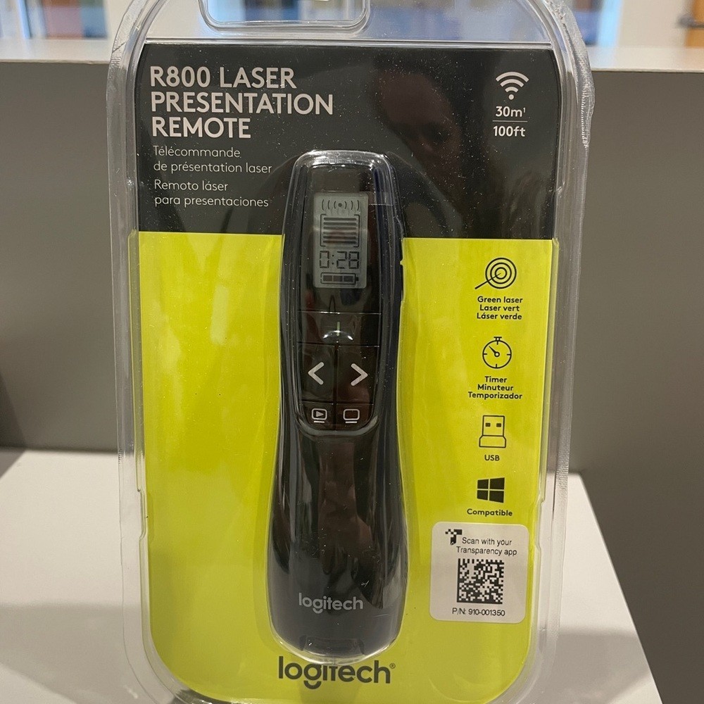 Logitech R400 Laser Presentation Remote - Black