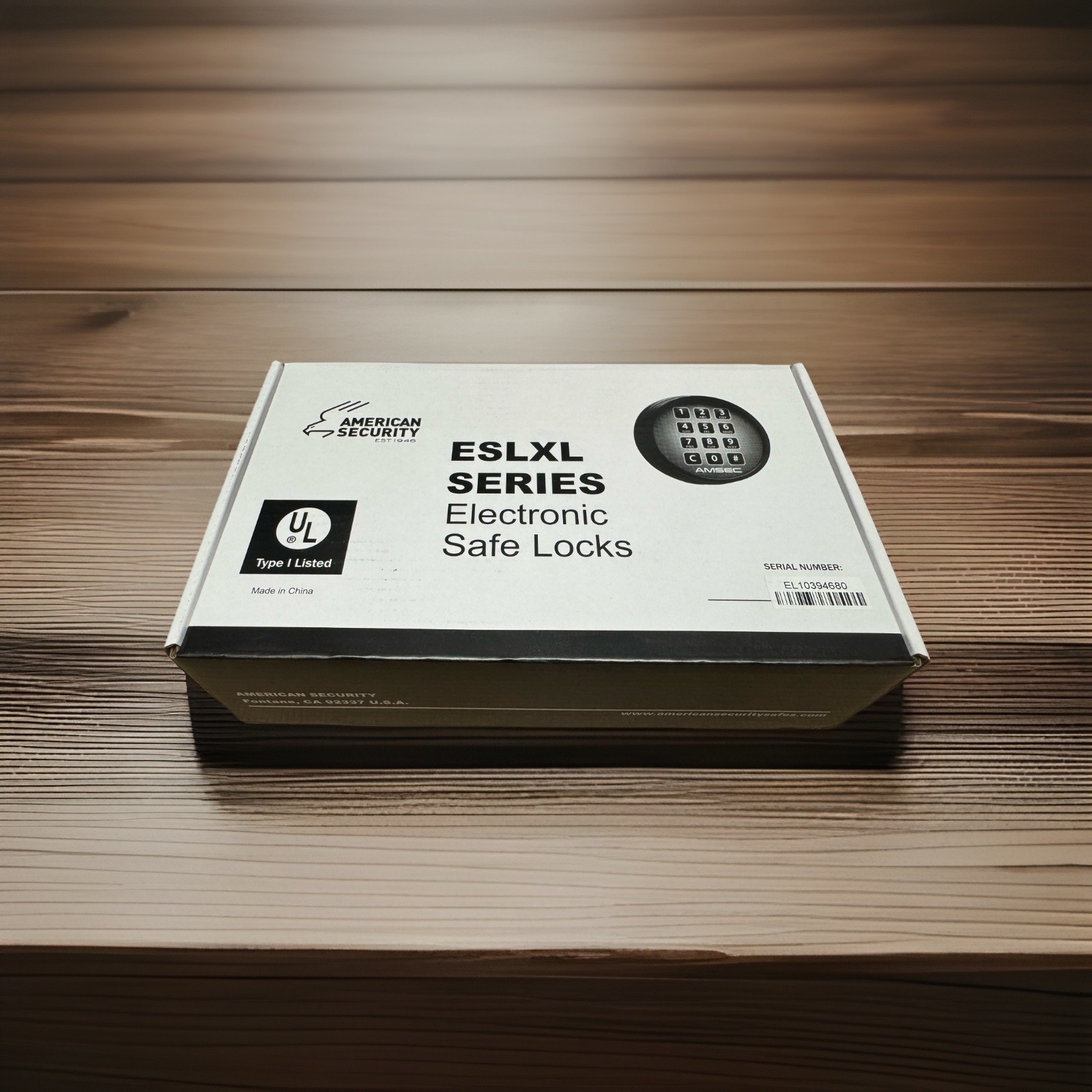 Amsec ESL10 - ESL10XL - American Security - Electronic Safe Lock Kit - Chrome