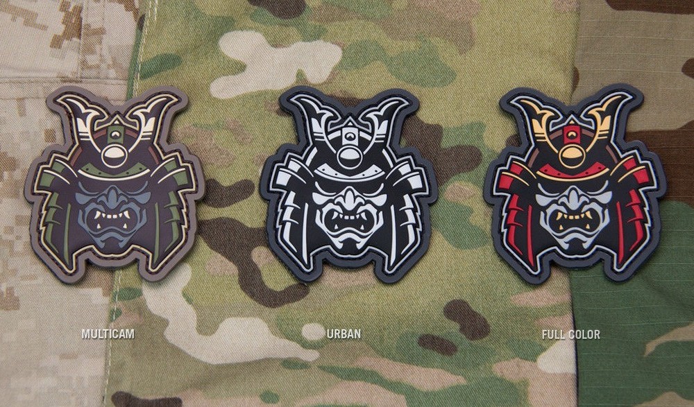 Samurai Head PVC Morale Patch
