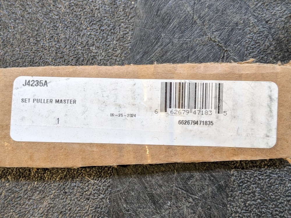 Proto-Ease Master Puller Set J4235A INCOMPLETE