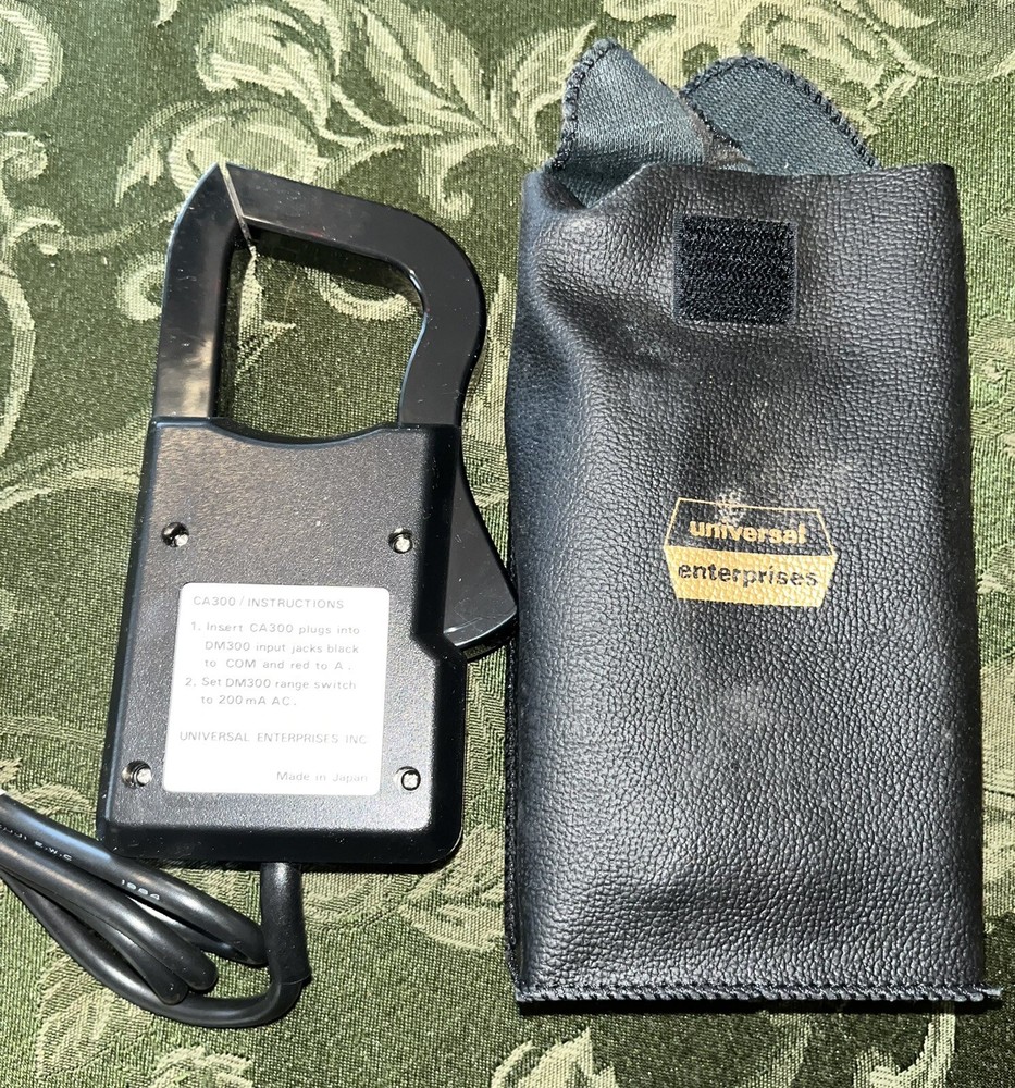 VTG Universal Enterprises Clamp On Current Probe Accessory W/ Case & OpBook