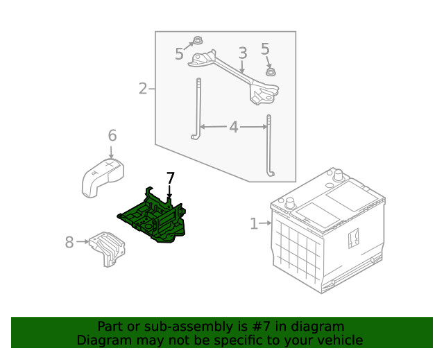 Genuine GM Battery Tray 96853967