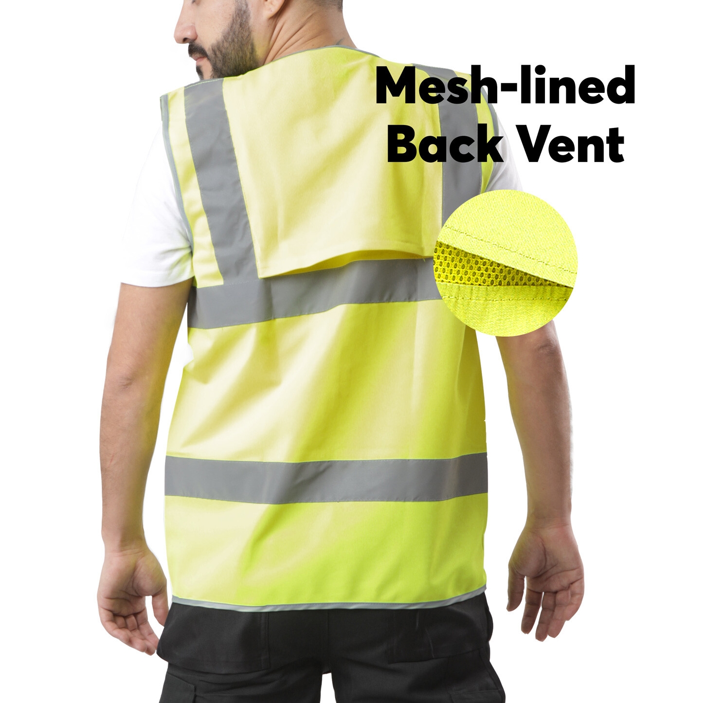 Safety Vest CUSTOM Hi-Vis PERSONALIZED Print in full color