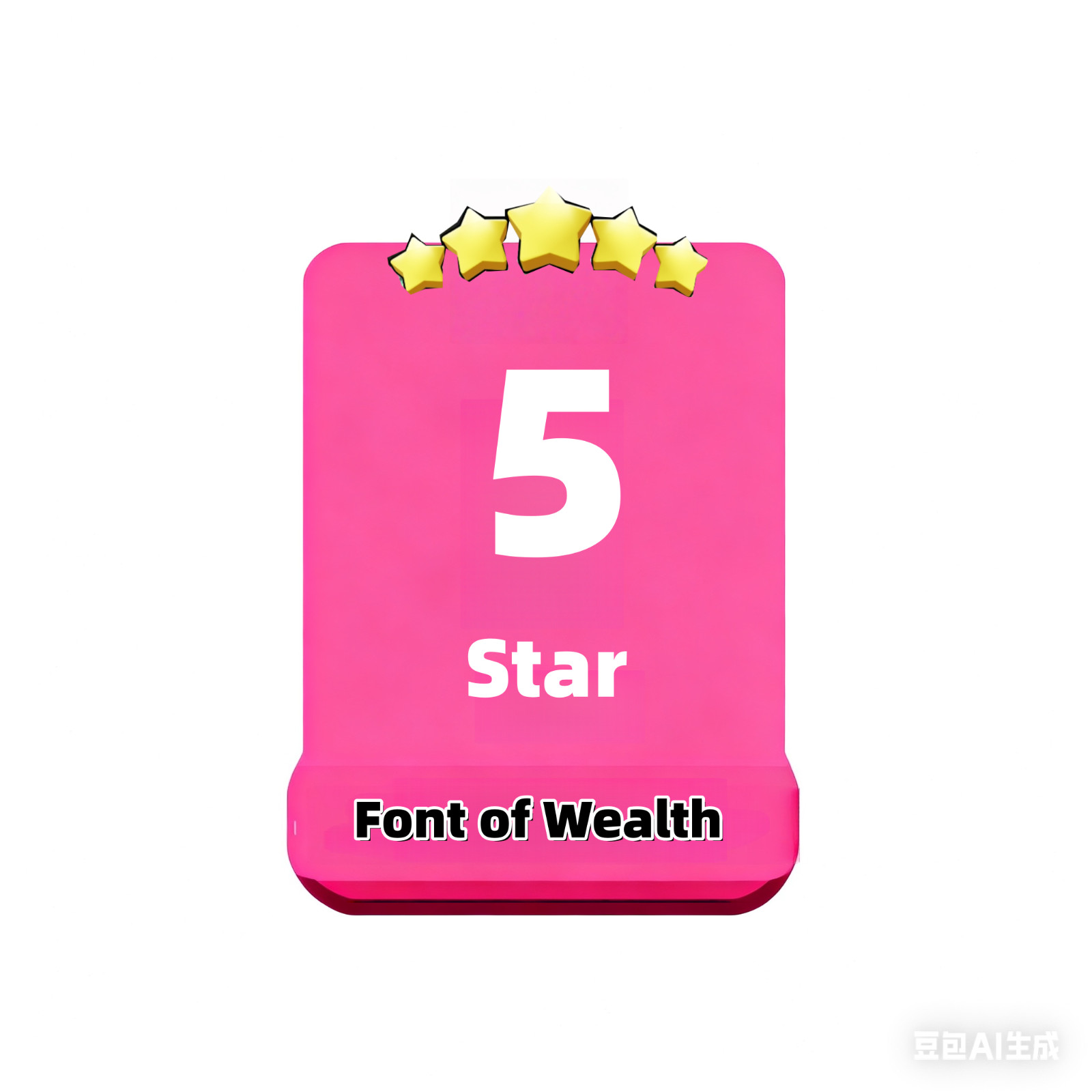 Font of Wealth - 5⭐ , 5 stars,Monopoly_go Monopoly sticker,Set:22-6