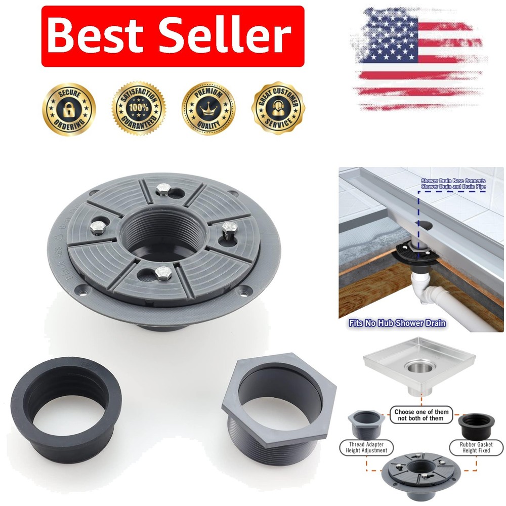 Corrosion-Resistant 2-Inch Shower Drain Base Kit - Complete Installation Package