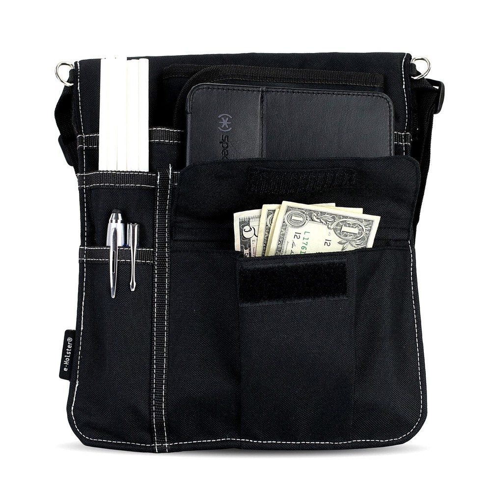 Waitress Apron with 5 Pockets - Black Server Apron with Adjustable/Removable ...