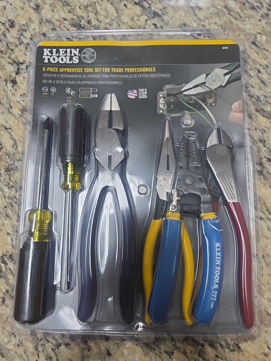 Klein Tools 6-Piece Apprentice Tool Set For Trade Professionals 94126 BRAND NEW