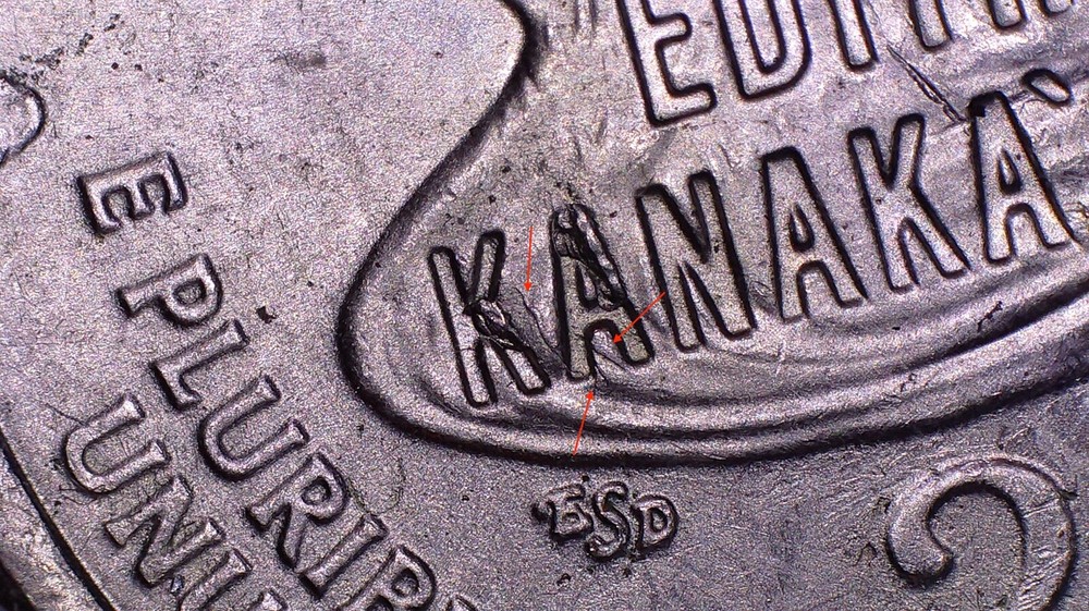 2023 P Edith Kanaka'Ole Quarter with Die Chip Errors on Reverse (#77440)