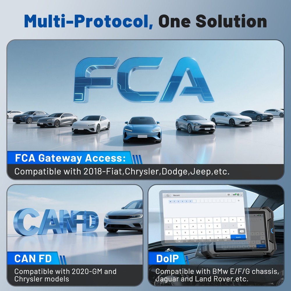 VDIAGTOOL VD80 BT OBD2 Scanner Full System Diagnostic Scan Tool ECU Coding IMMO