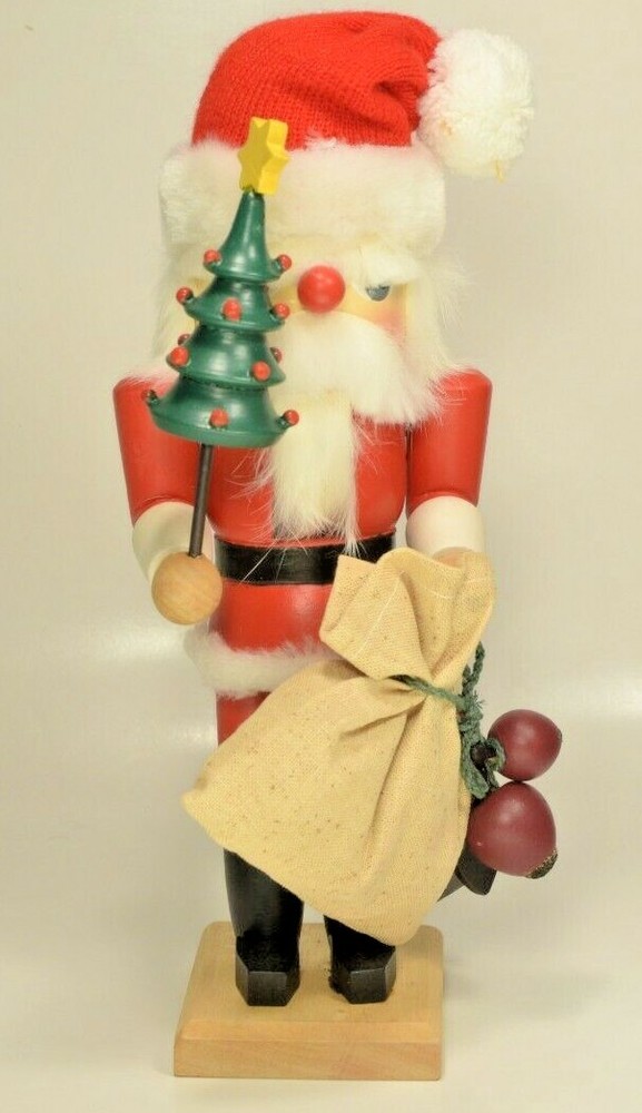 Hand-Painted Hand-Made Nick Evergreen Nutcracker #3183 International Silver co