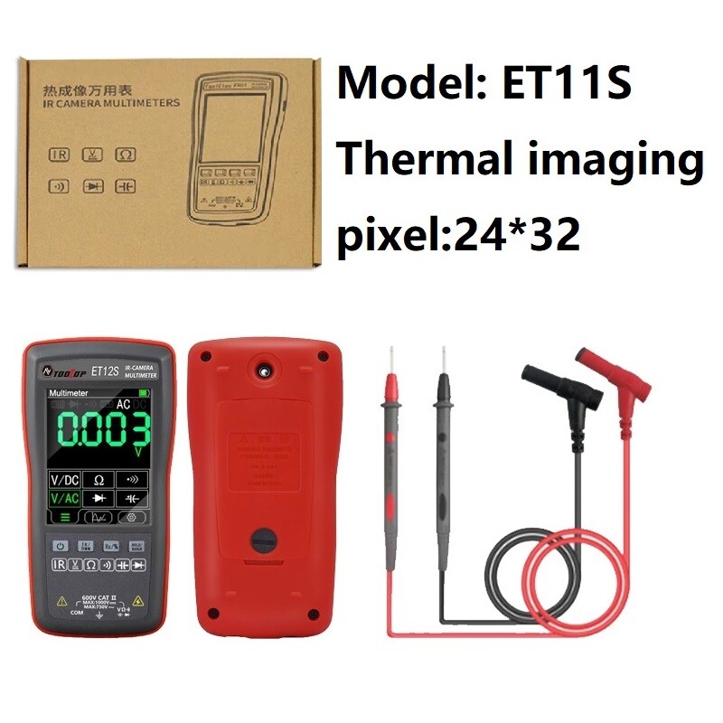 Thermal Imager Multimeter 2 In1 24*32 Digital Touch Screen Voltmeter USB Interf