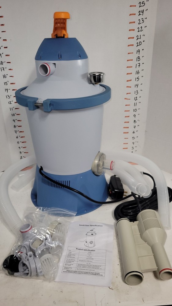 1000 GPH Pool Sand Filter Pump for above Ground Pools, Pool Sand Pump with Timer