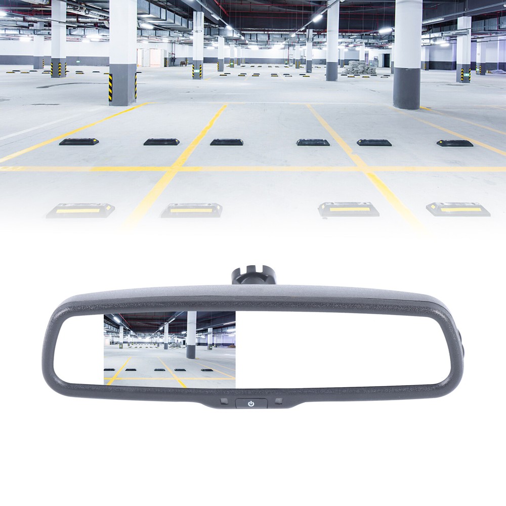 Backup Camera Mirror Car Rear View Reverse Night Vision Parking System Set