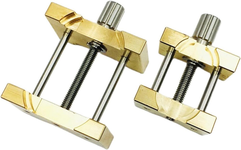 2Pcs Brass Watch Movement Holder Fixed Base Multi Function for Watchmaker Watch