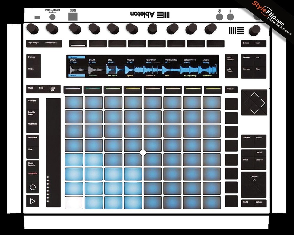Ableton Push 2 Skin | White | Protective Decal | StyleFlip