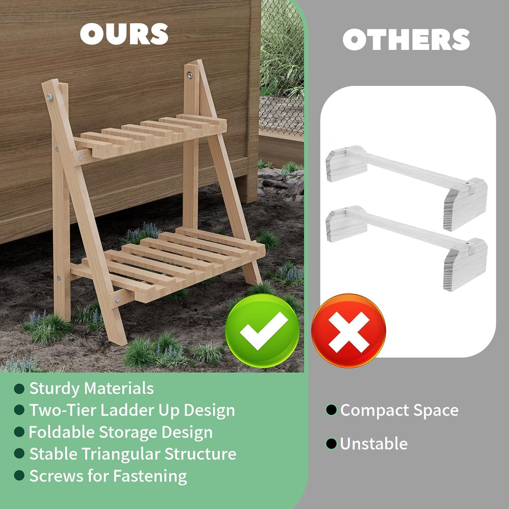 Chicken Perch,Strong Chicken Roosting Bars for Coop and Brooder,Foldable Chic...