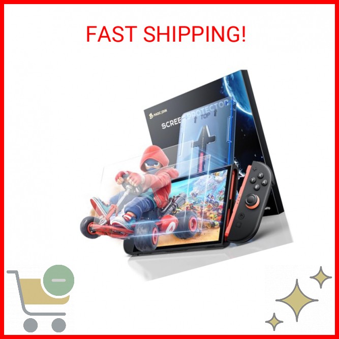MAGIC JOHN 2 Pack for Nintendo Switch 2 Screen Protector 7.9'' [2025], 30s Insta