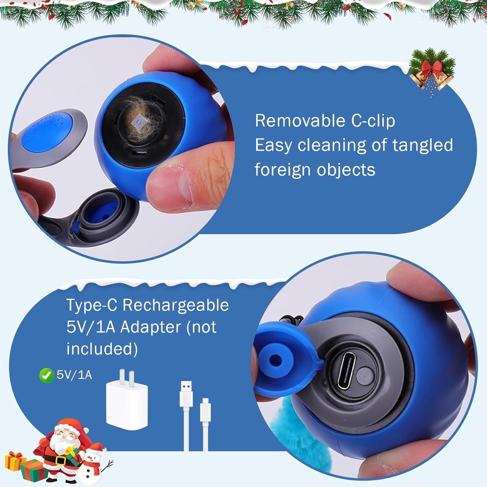 Smart Cat Toy Ball - Motion Activated Automatic Rolling Interactive Cat Toy for