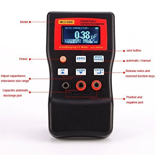 Meter MLC500 capacitance high Precision 1% Digital Small Automatic Range Tester