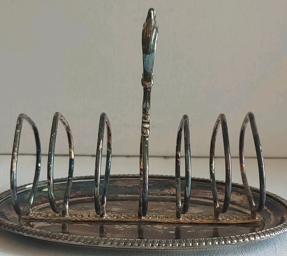 Victorian James Dixon & Sons EPBM Silver Plate Toast / Letter Rack c.19th C