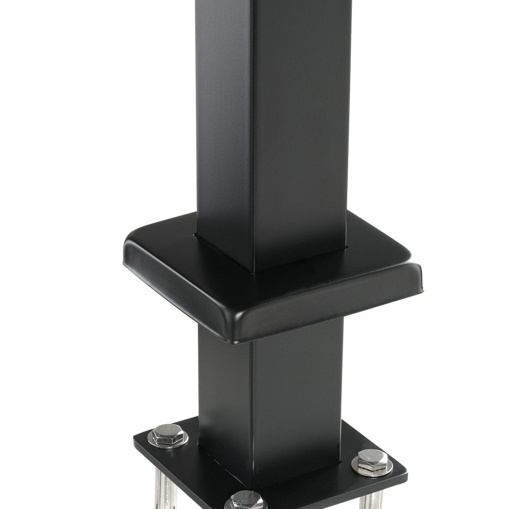 VEVOR Cable Railing Post, 42" x 2" x 2" Steel Level Deck Railing Post Without Ho