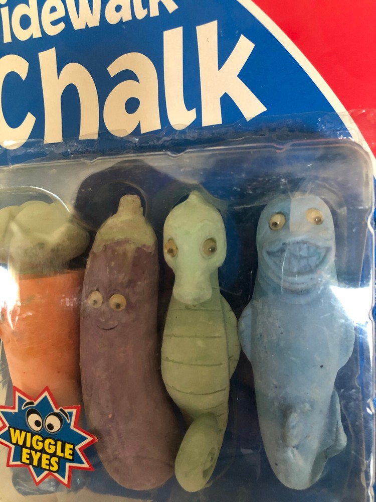 Sidewalk Chalk shaped like vegatables Easter basket item