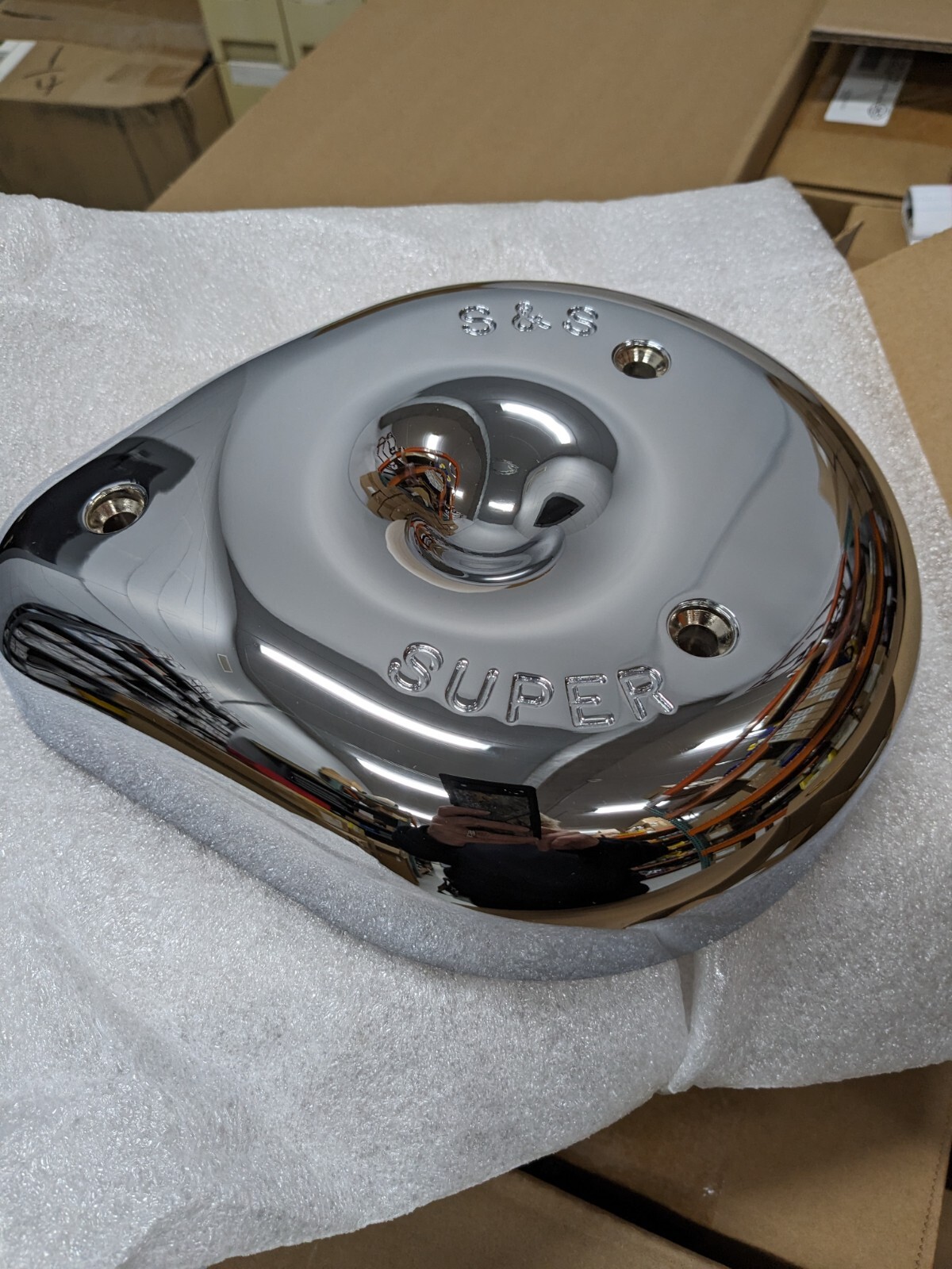 S&S Cycle Air Cleaner Cover, Super E/G & B for Buells