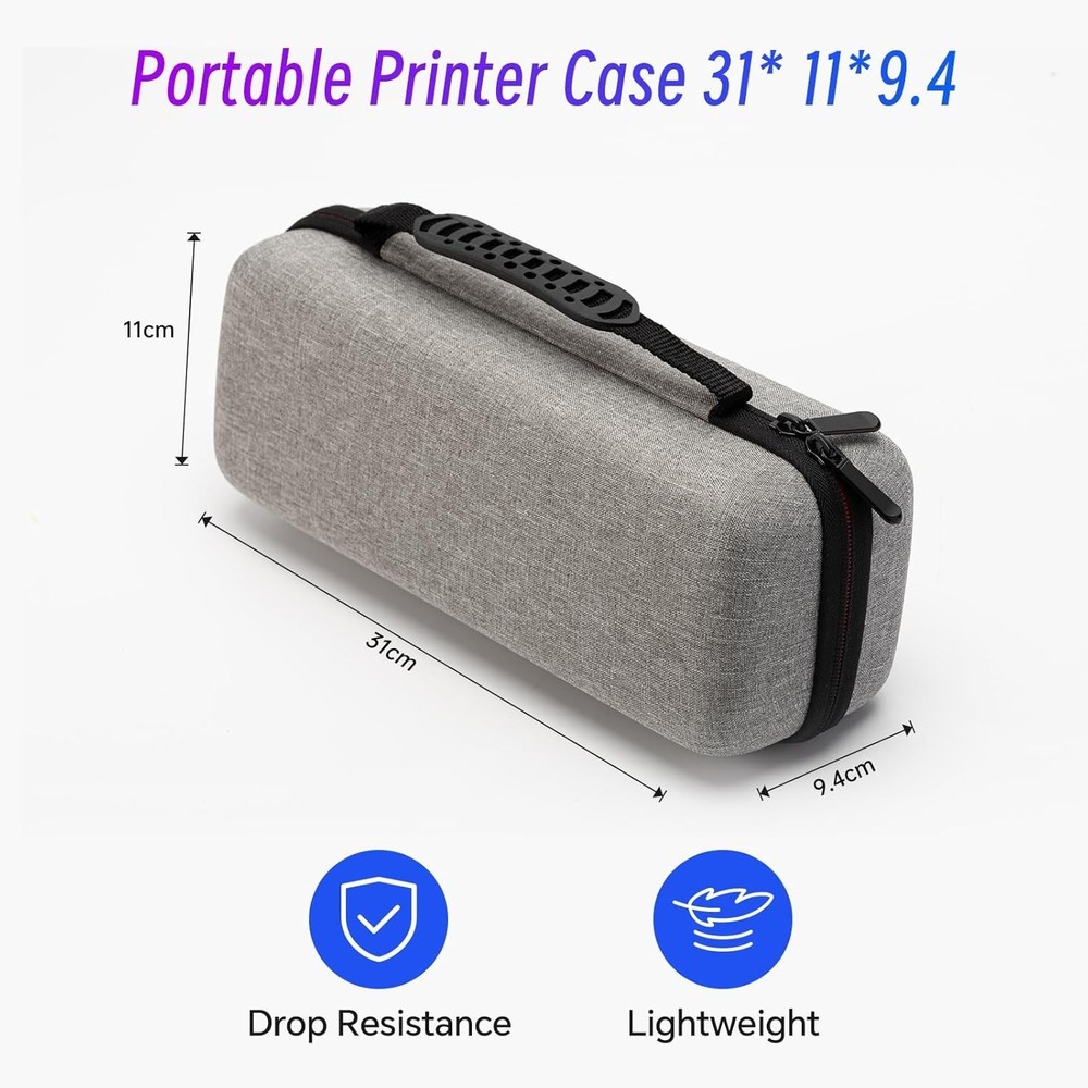 Portable Printer Carrying Case,Compatible 890/HPTR 810/M832/,for Wireless Mob...