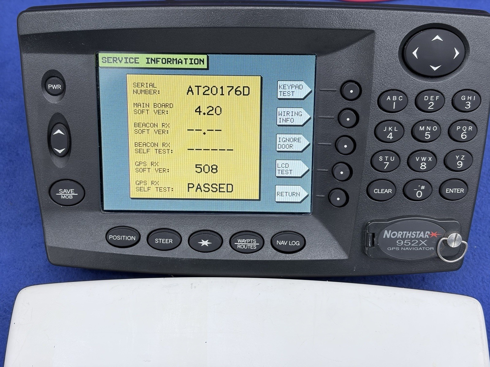 Northstar 952x GPS WAAS Chartplotter Display W/ Cover - Fully Tested & Working