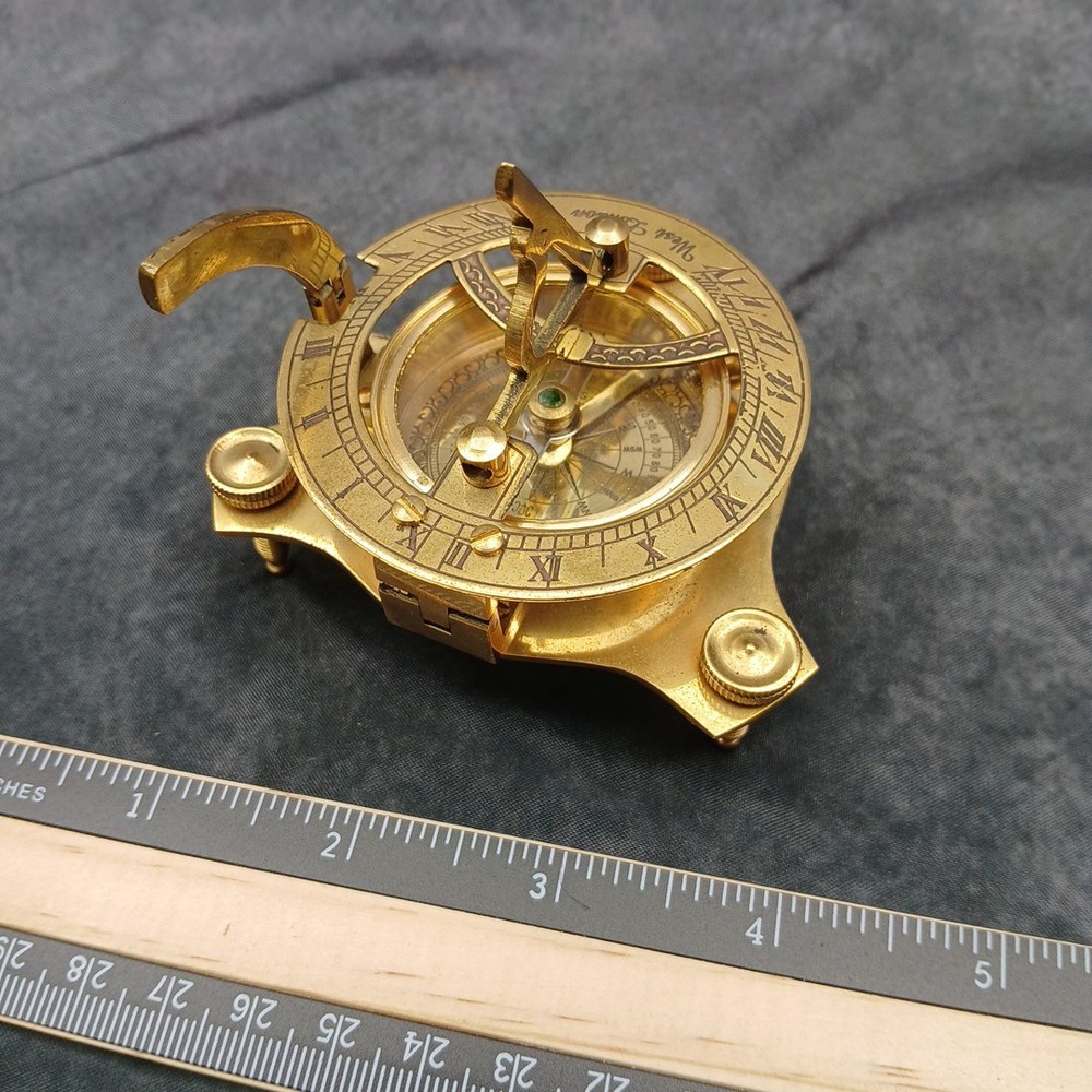 West London Brass Compass Folding