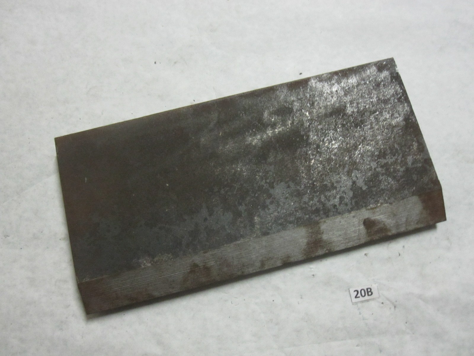 Hydraulic press brake die plate 12” x 6” x 1